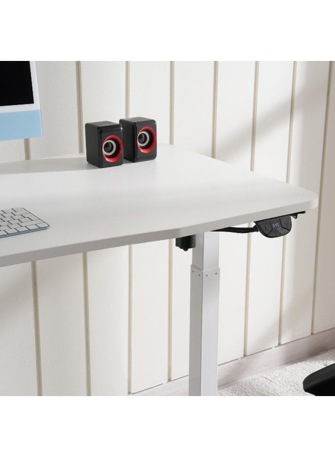 Odie Gaming Desk With Electric Height Adjustable - White