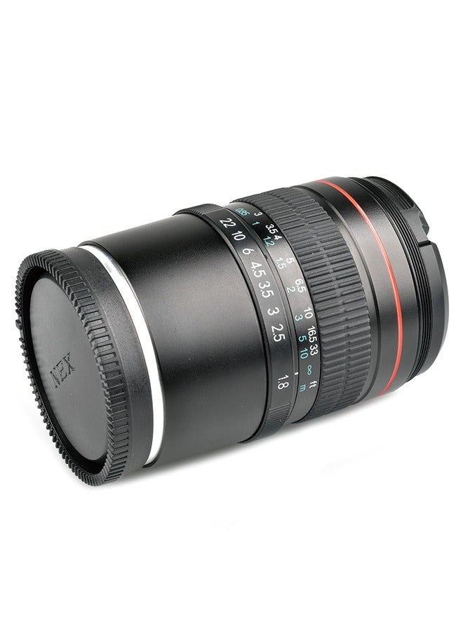 85mm F1.8 Large Aperture Prime Portrait Lens – Full-Frame Manual Focus for Sony E-Mount Mirrorless Cameras