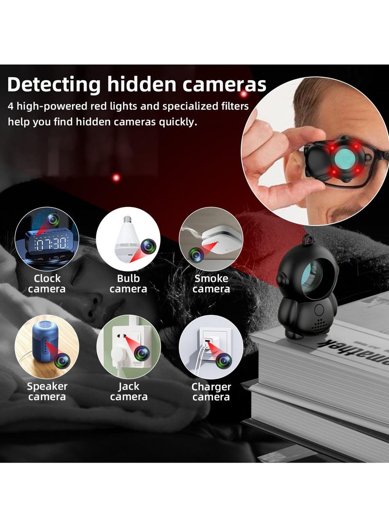 Compact Wireless Hidden Camera and Listening Device Detector, Ideal for Home, Office, Travel and Hotel Use