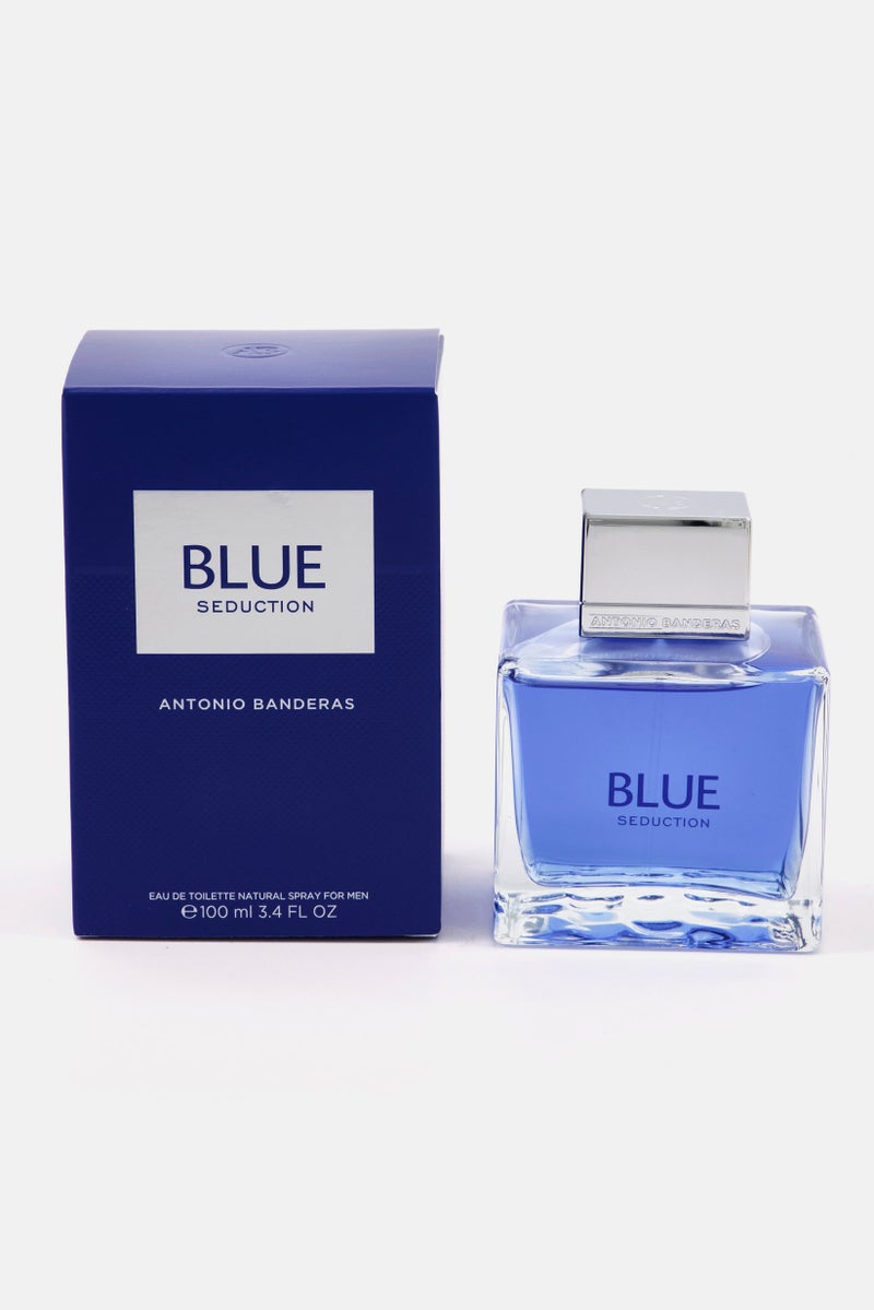 Seduction Eau De Toilet Spray For Men 100 ml, Blue/Transparent