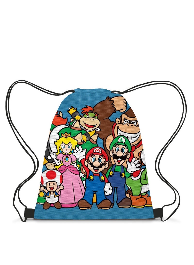 Mario Drawstring Bag Backpack 35*45cm