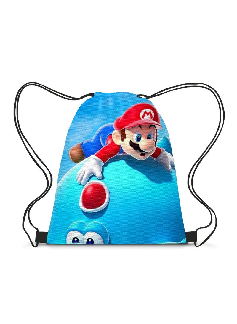 Mario Drawstring Bag Backpack 35*45cm