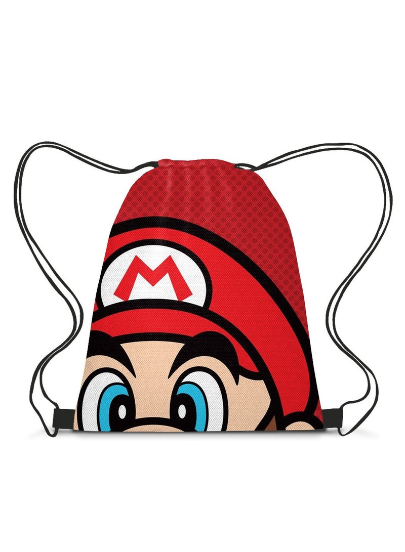 Mario Drawstring Bag Backpack 35*45cm