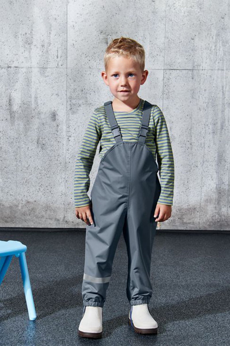 Kids Boy Solid Rain Pants, Grey