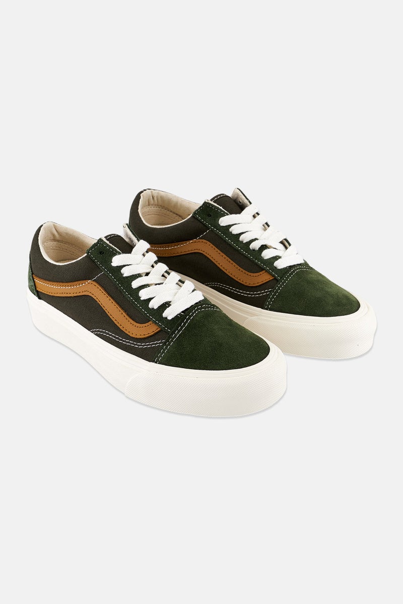 Kids Boy Old Skool V2 Lace Up Casual Shoes, Green