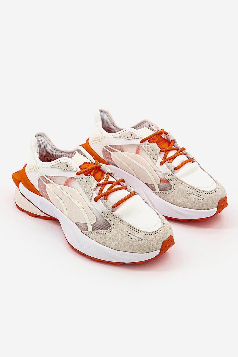 Kids Boy Powerframe OP 1 Pronounce Footwear, White and Orange