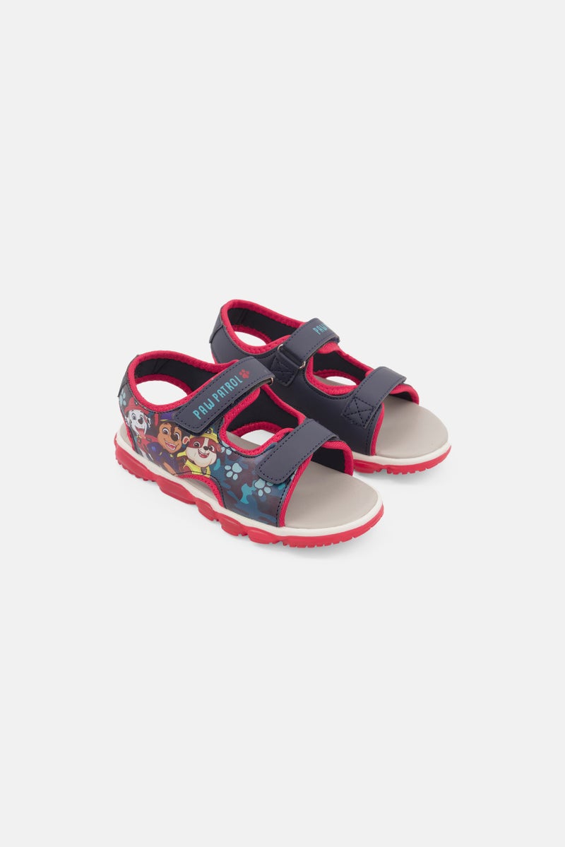 Kids Boy Velcro Closure Sandals, Navy Combo