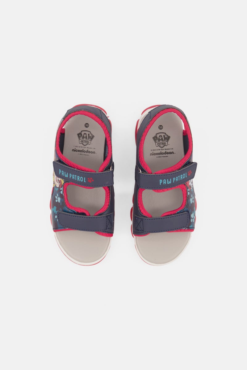 Kids Boy Velcro Closure Sandals, Navy Combo