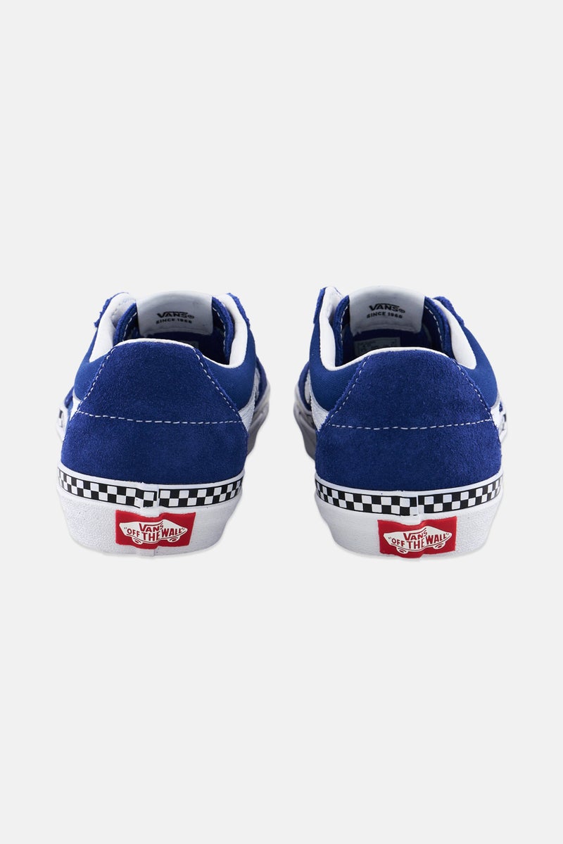 Kids Boy Sk8-Low Lace Up Shoes, Blue/White