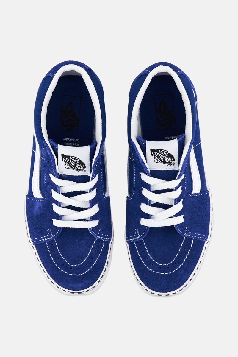 Kids Boy Sk8-Low Lace Up Shoes, Blue/White