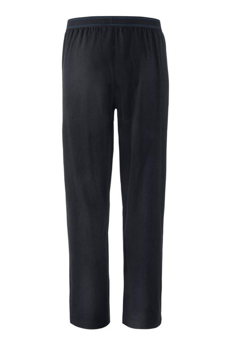 Men Regular Fit Solid Trouser, Black