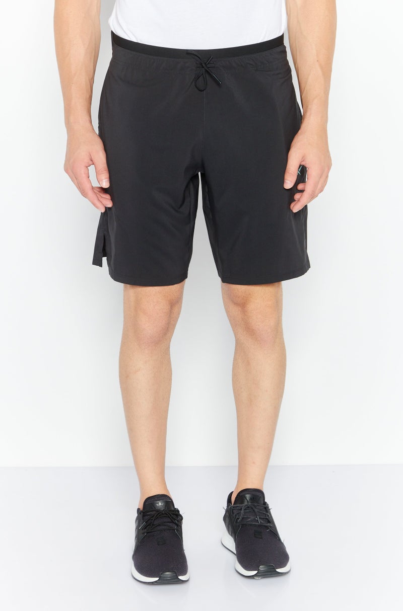 Men Sportswear Fit Brand Logo Strength Short, Black