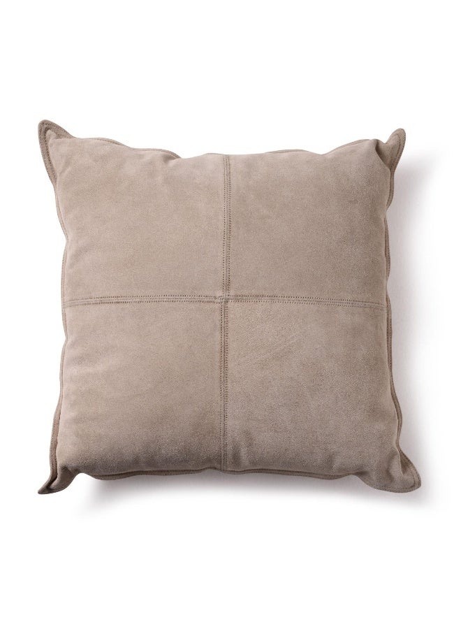 Alastor Leather Filled Cushion 50X50Cm - Stone