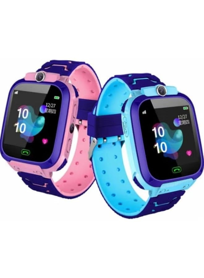 Kids Smart Watch With IP67 Waterproof Camera and Sim Card Slot Blue