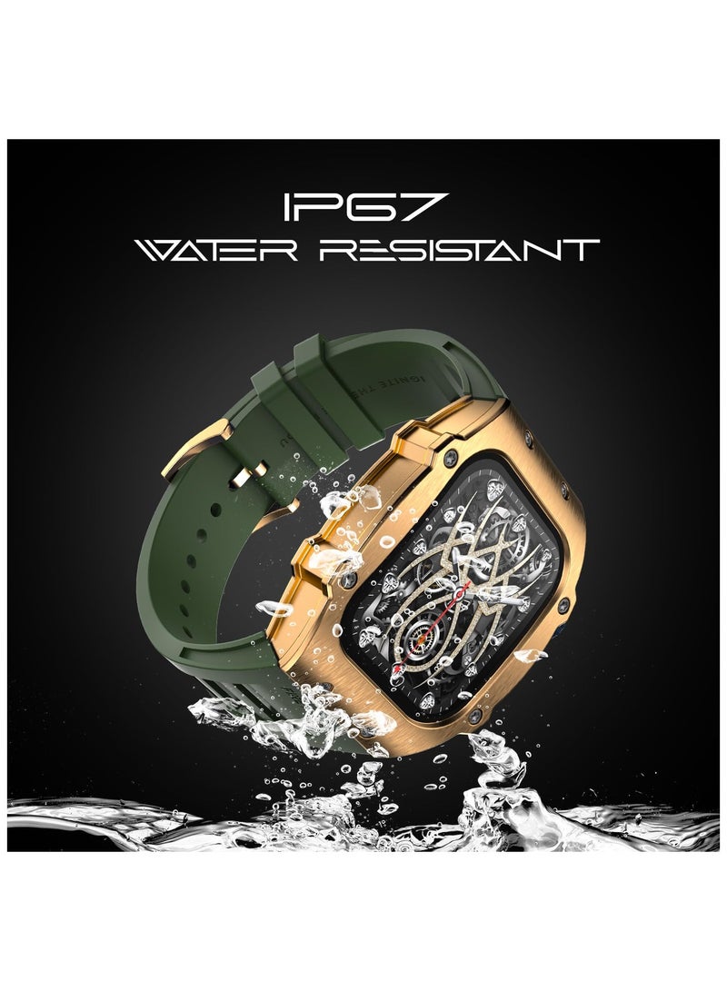 Fire-Boltt Asphalt Newly Launched Racing Edition Smart Watch 1.91” Full Touch Screen, Bluetooth Calling, Health Suite, 123 Sports Modes, 400 mAh Battery (Green)