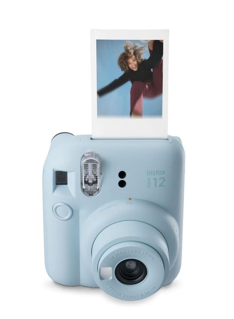 Fujifilm Instax Mini 12 Instant Camera with 20 Shot Film Pack - Pastel Blue