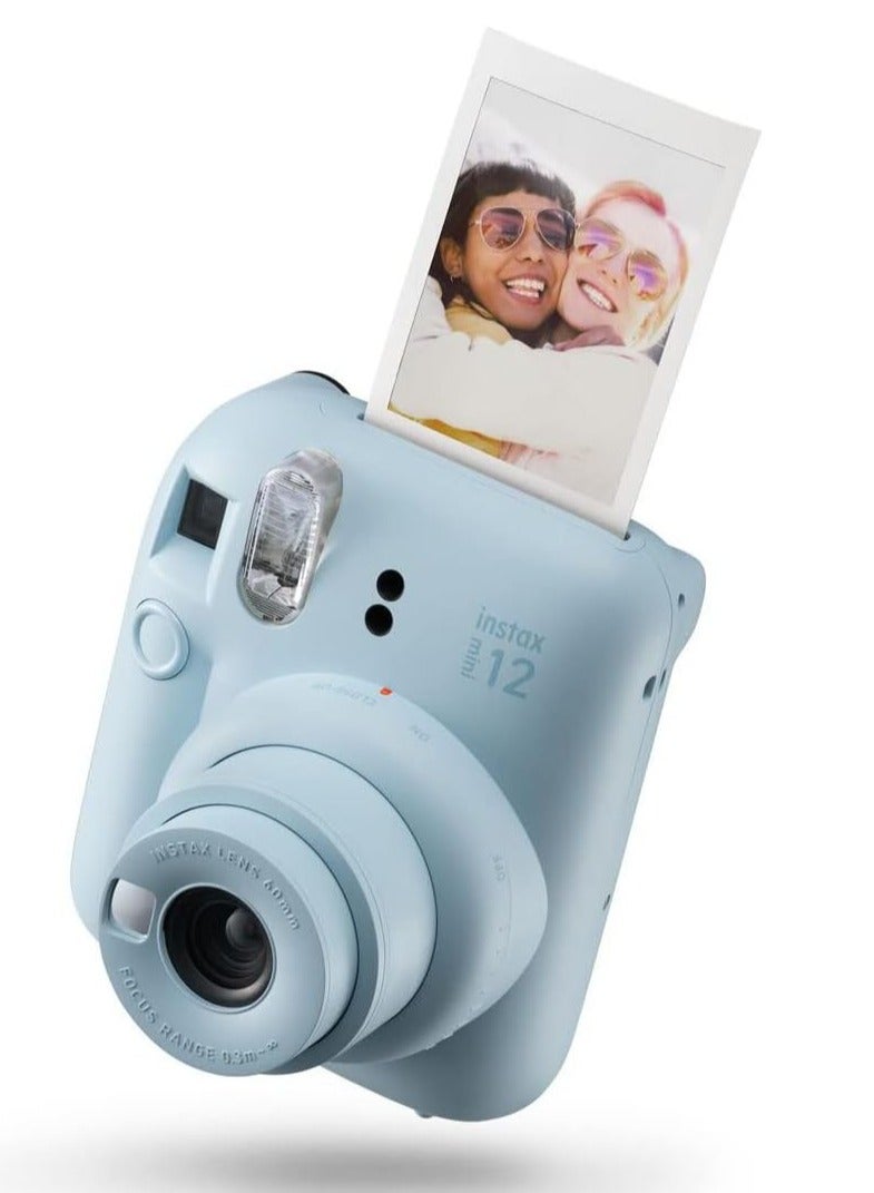 Fujifilm Instax Mini 12 Instant Camera with 20 Shot Film Pack - Pastel Blue