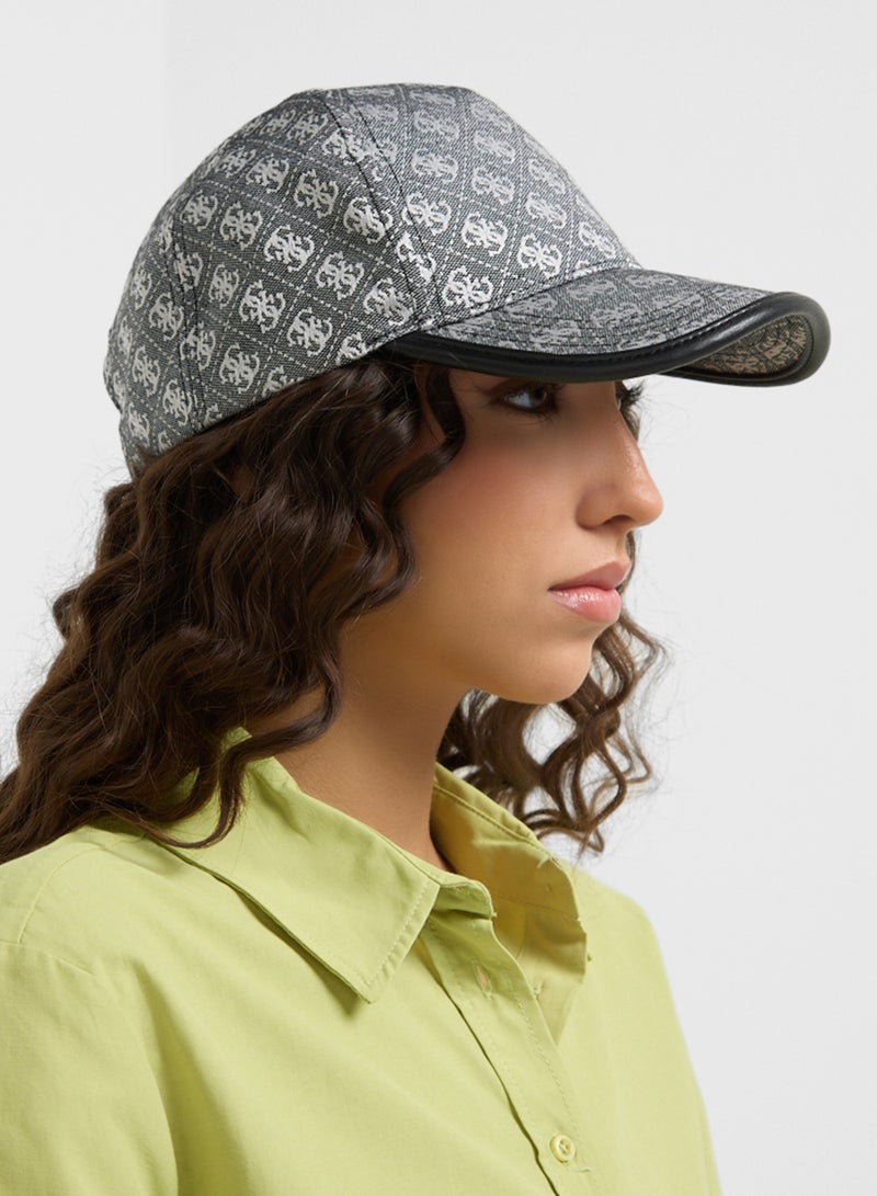 Printed Curved Peak Cap