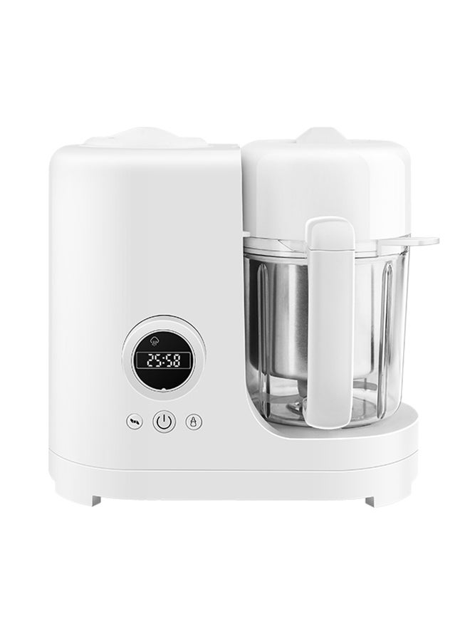 Baby Food Processor With Steamer, White