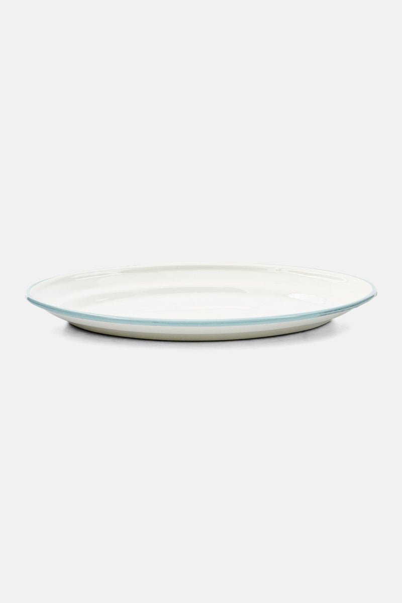 Oval Platter Versalles 36 cm, White/Blue