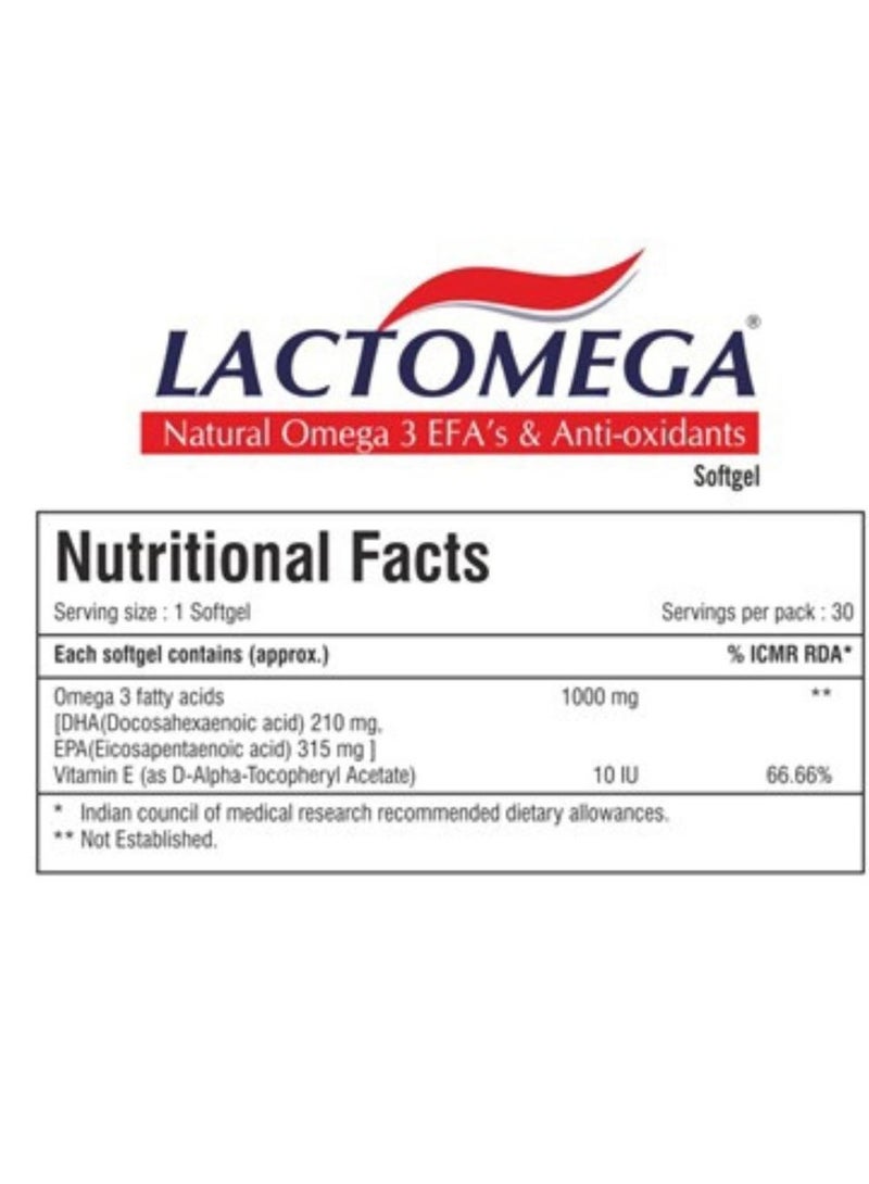 Lactomega Softgels 30'S