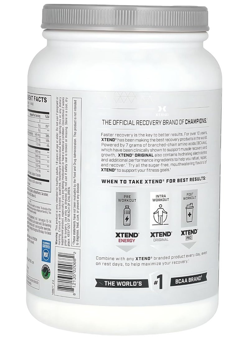 Xtend Original BCAA Powder, Sugar Free Post Workout, Muscle Recovery, Drink With Amino Acids 7g BCAAs, For Men And Women, Tropic Thunder Flavor , 90 Servings