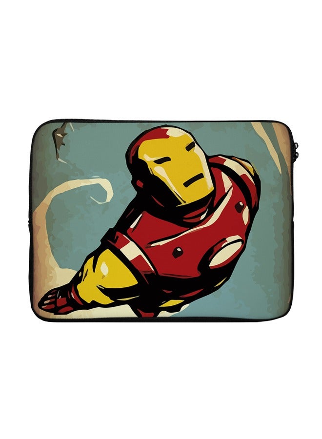 Iron Man Comic Style Printed Laptop Sleeve