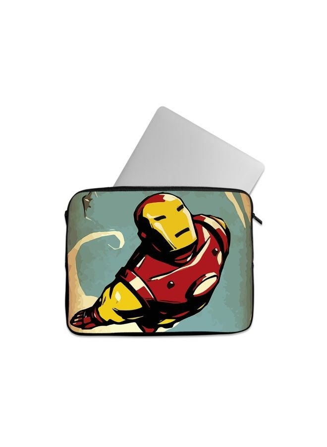 Iron Man Comic Style Printed Laptop Sleeve