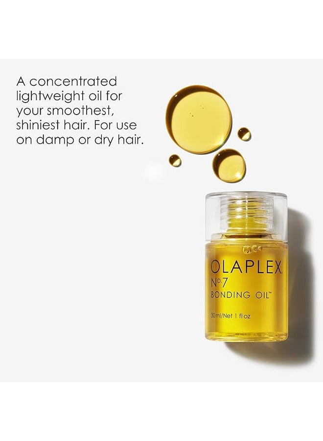 OLAPLEX. No. 7 Bonding Oil 30ml, Hair Treatment Oils, Nourishing Treatment for Split Ends and Dry Scalp for All Hair Types, Nourishes and Repairs All Hair Types