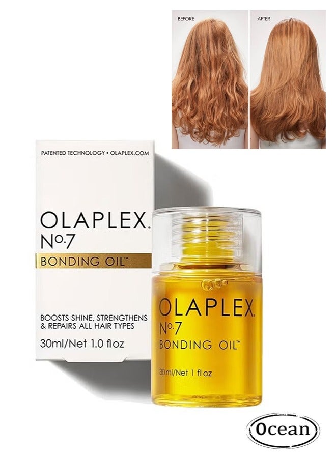 OLAPLEX. No. 7 Bonding Oil 30ml, Hair Treatment Oils, Nourishing Treatment for Split Ends and Dry Scalp for All Hair Types, Nourishes and Repairs All Hair Types