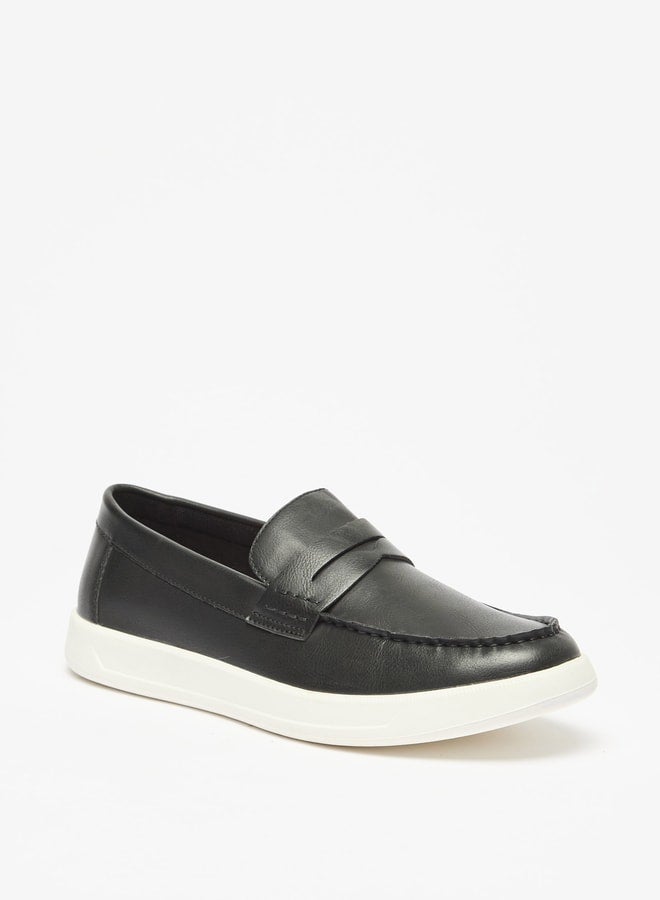 Men's Solid Slip-On Loafers