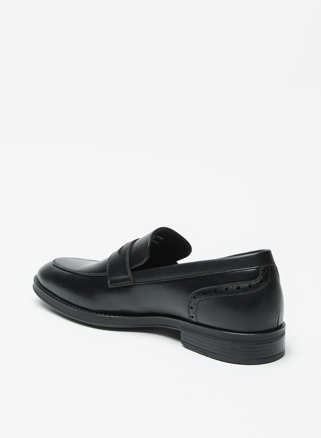 Solid Slip-On Loafers