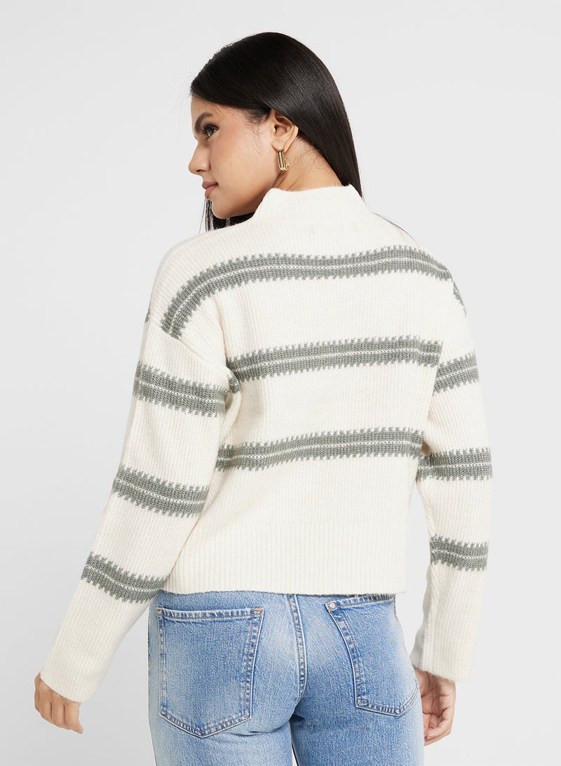 High Neck Knitted Sweater