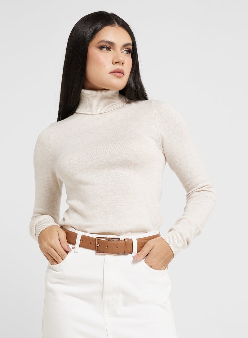 High Neck Knitted Sweater