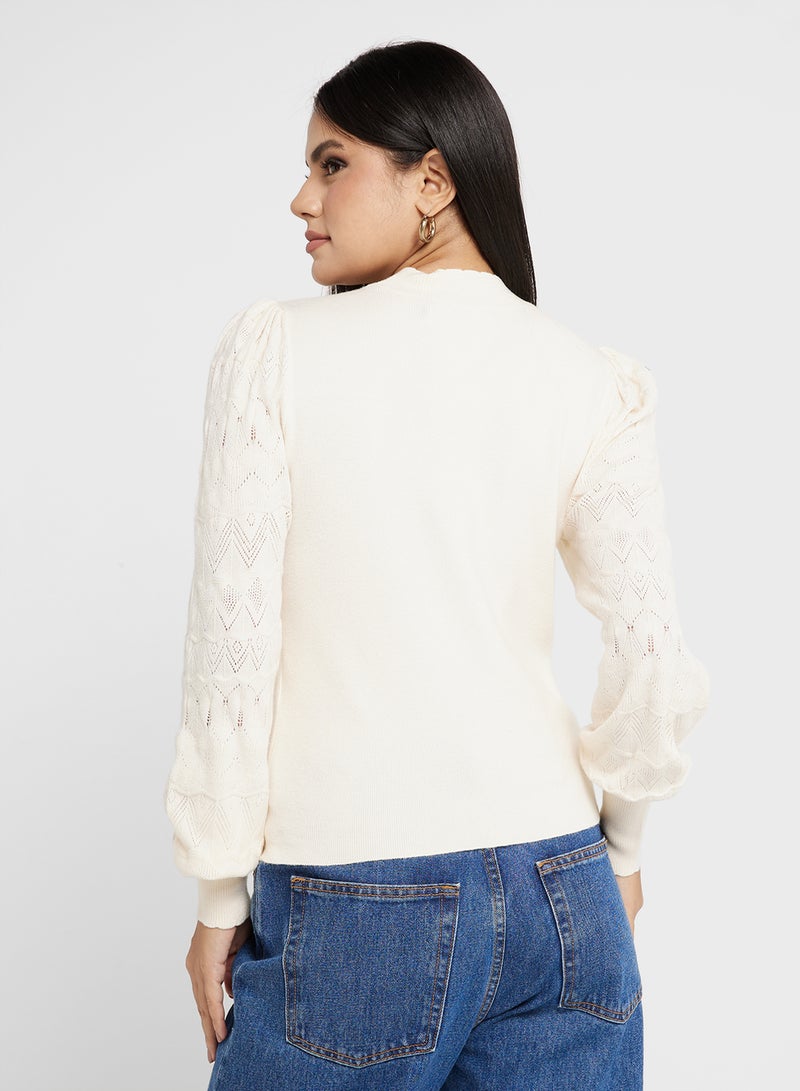 Round Neck Knitted Sweater