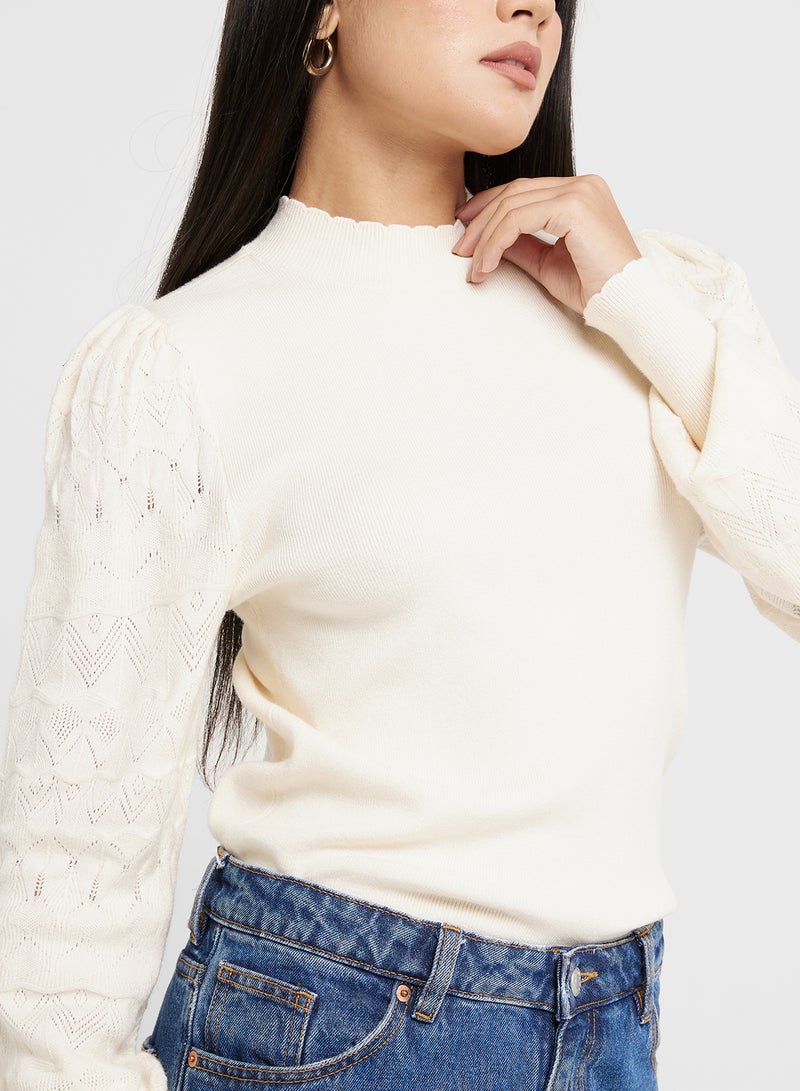 Round Neck Knitted Sweater