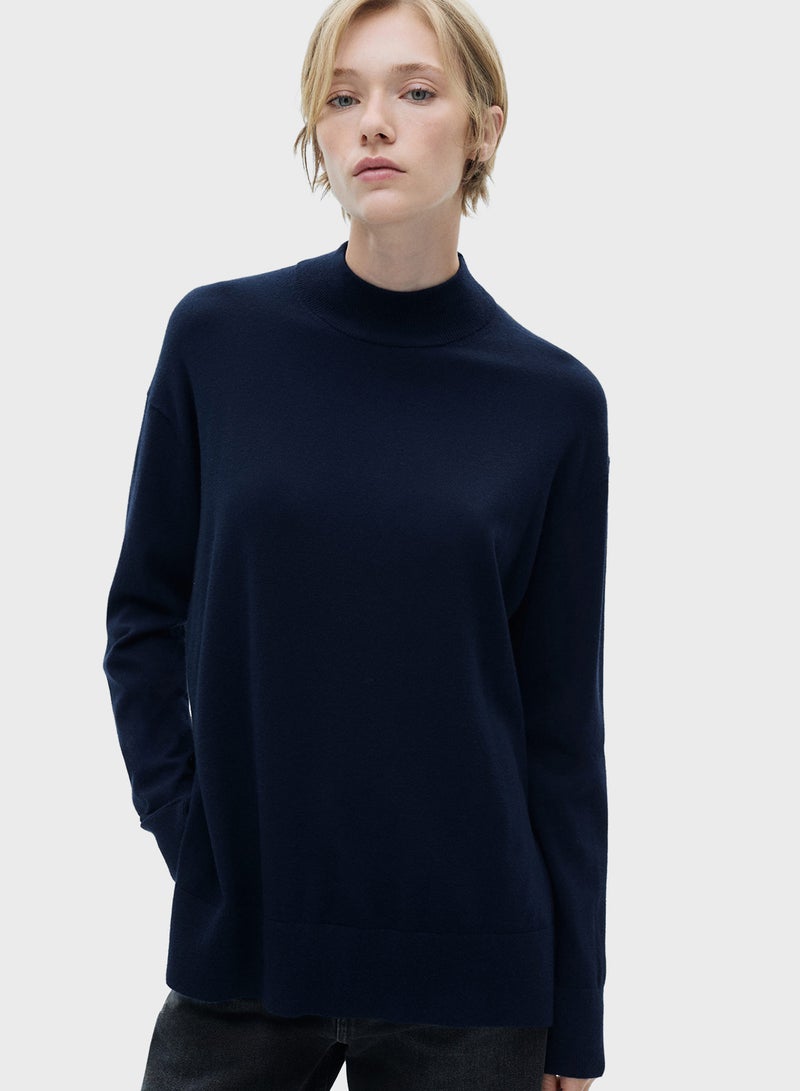 Perkins Neck Knitted Sweater