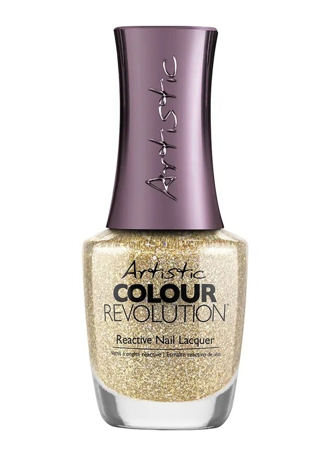 Nail Design Nl-Gold Digger, Multi-Gold Glitter, 15ml