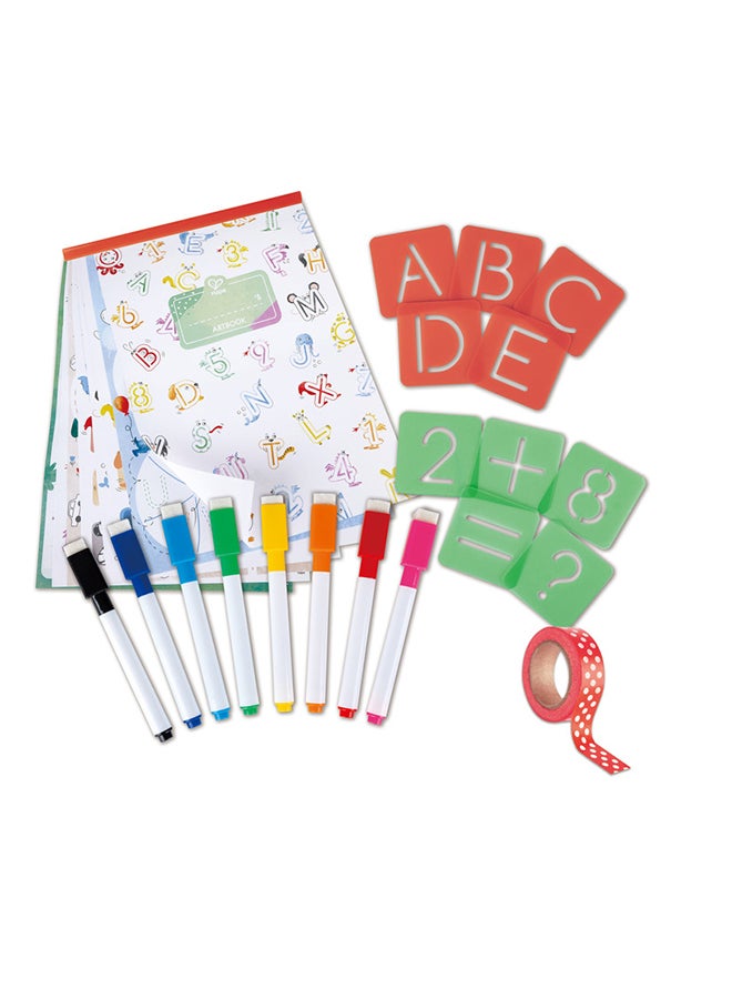 Letters And Numbers Tracing - Alphabet Handwriting Practice Books for Kids - Perfect Easel Companion - Educational Letter Stencils for Children Aged 4+ Years