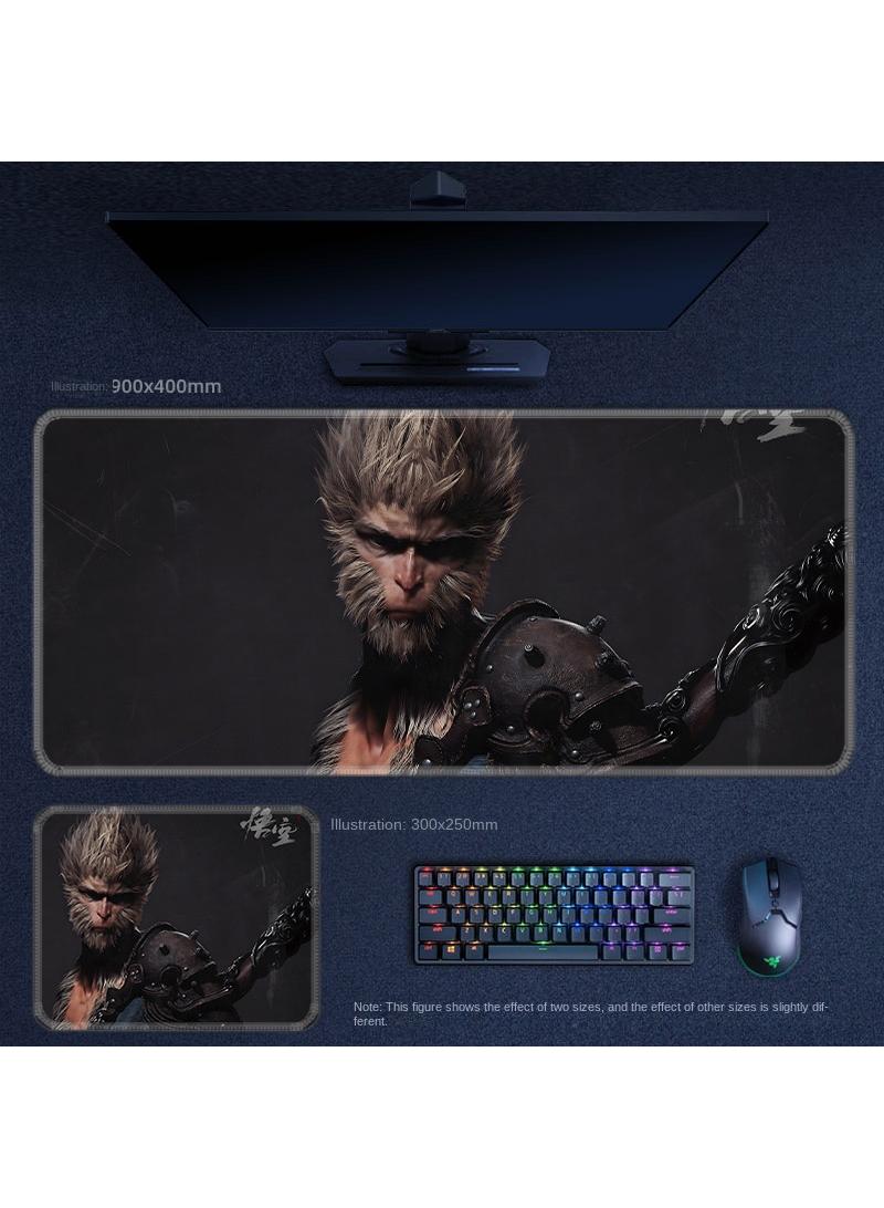 Black Myth Wukong PS5 Gaming Mouse Pad, Keyboard Pad, Waterproof with Non-Slip Rubber Base