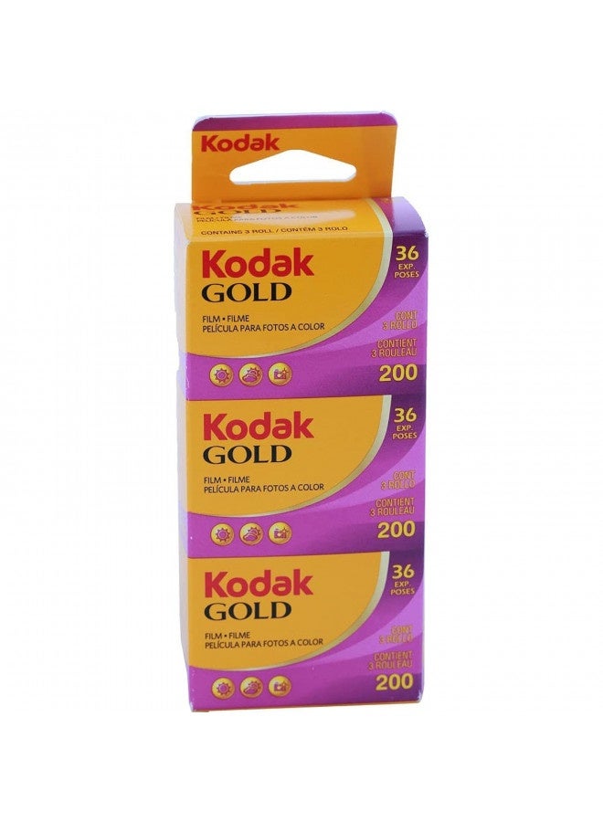 Kodak Gold 200 Film / 3 Pack / Gb135-36-Vertical Packaging