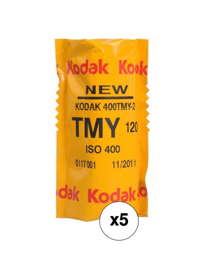 Kodak 856 8214 Professional 400 Tmax Black And White Negative Film 120 (Iso 400) 5 Roll Pack