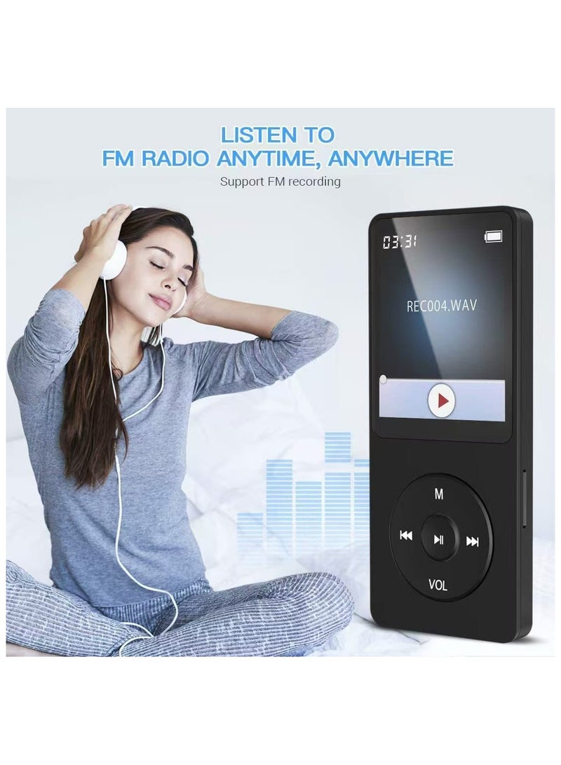 8GB Bluetooth MP3 player, black