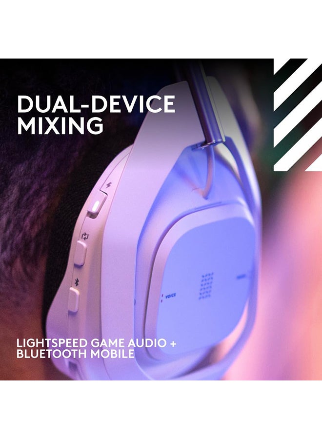 A50 X LIGHTSPEED Wireless Gaming Headset + Base Station, PRO-G GRAPHENE, PLAYSYNC across Xbox Series X|S + PS5 + PC/mac, Bluetooth, HDMI 2.1 Passthru - White