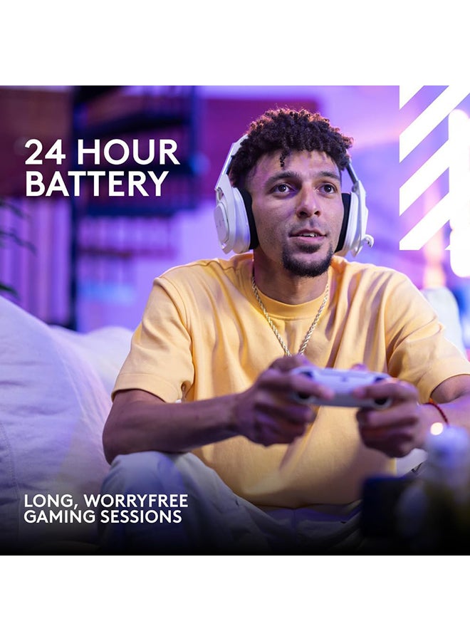 A50 X LIGHTSPEED Wireless Gaming Headset + Base Station, PRO-G GRAPHENE, PLAYSYNC across Xbox Series X|S + PS5 + PC/mac, Bluetooth, HDMI 2.1 Passthru - White