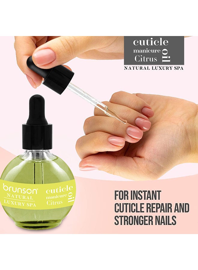 Cuticle Oil 75ml Hydrating Oil For Cuticle Repair - Remedy Damaged Skin And Thin Nails - Paraben And Cruelty-Free Formula  - Natural  Nail Care Oil - Citrus BCCCO