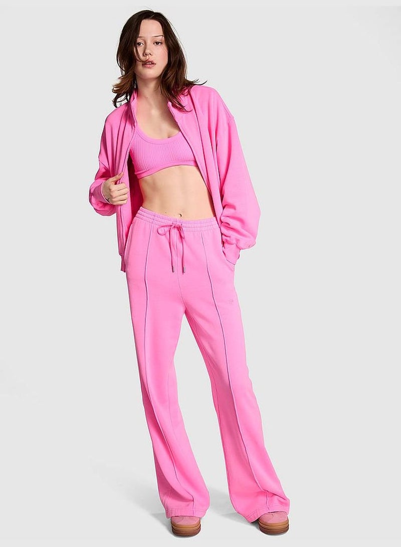 Ivy Fleece Wide-Leg Sweatpants