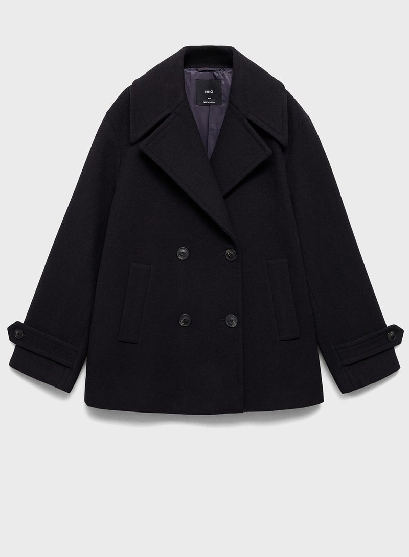 Double-Breasted Wool Coat