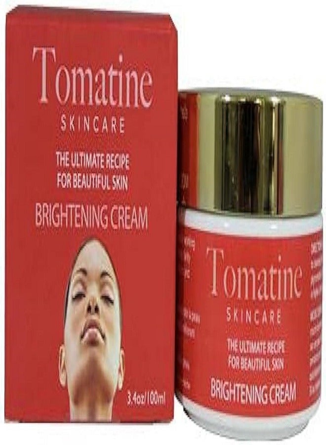 Omic Tomatine Skin Brightening Cream Jar – 3.4 fl oz / 100ml – Anti Aging Formula to Fade Dark Spots, Even Skin Tone, Wrinkles & Fine Lines, Daily Moisturizer with Lycopene