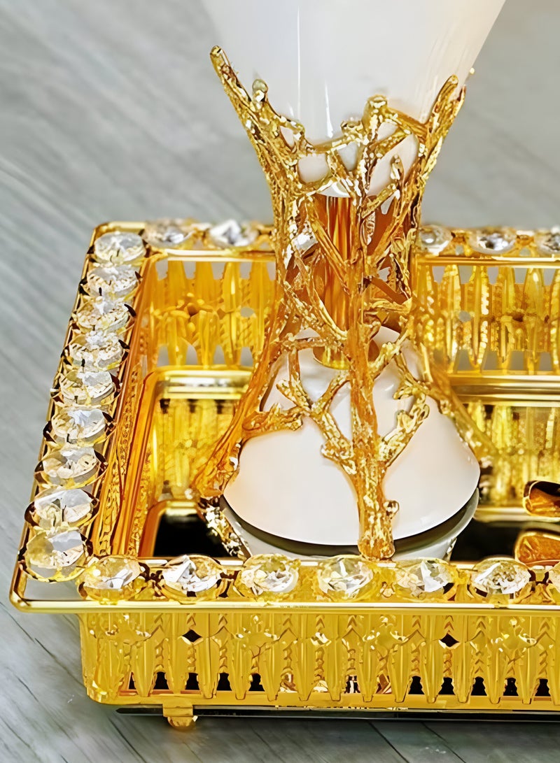 Elegant Design Incense Burner Set Arabic Oud Holder for Home and Office Fragrance